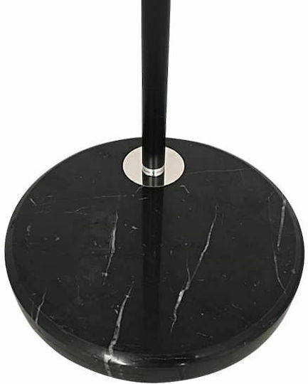 GloboStar Imperial Floor Lamp H172xL38cm with Socket for E27 Bulb Black