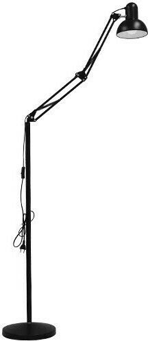 GloboStar Audrey Vintage Lampa de podea Î190xL15cm. cu Soclu pentru Bec E27 Negru