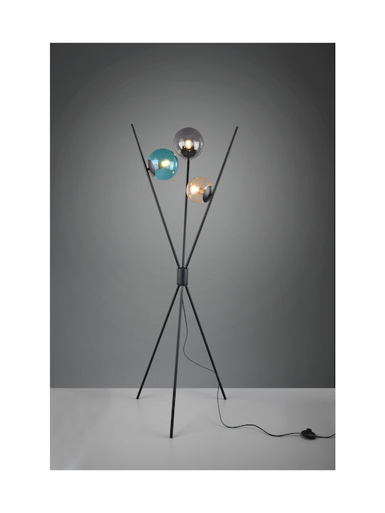 Trio Lighting Lance Stehleuchte H156xB60cm. mit Fassung für Lampe E14 Mehrfarbig