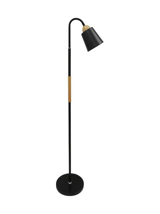 GloboStar Ribbon Floor Lamp H164xW13cm. with Socket for Bulb E27 Black