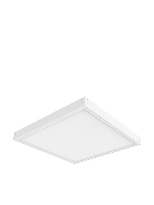 Elvhx Τετράγωνο Χωνευτό LED Panel 36W με Ψυχρό Λευκό Φως 6500K 59.5x59.5εκ.
