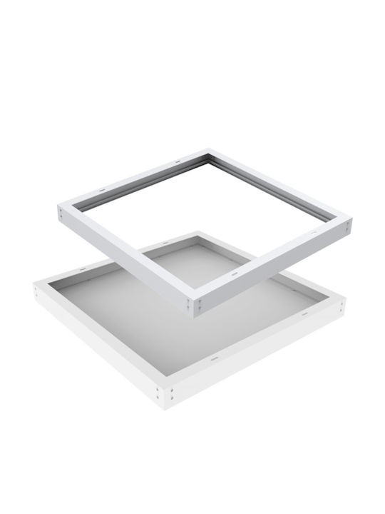 Elvhx Τετράγωνο Χωνευτό LED Panel 36W με Ψυχρό Λευκό Φως 6500K 59.5x59.5εκ.