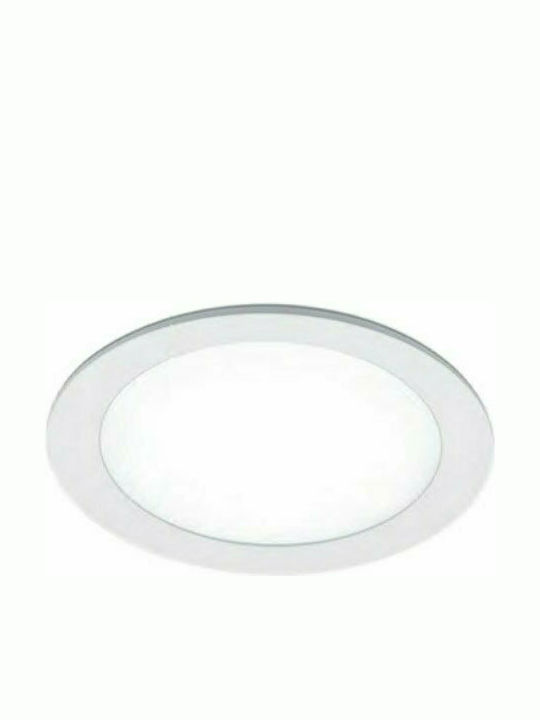 Geyer Στρογγυλό Χωνευτό LED Panel 12W με Φυσικό Λευκό Φως 4000K 16.5εκ.