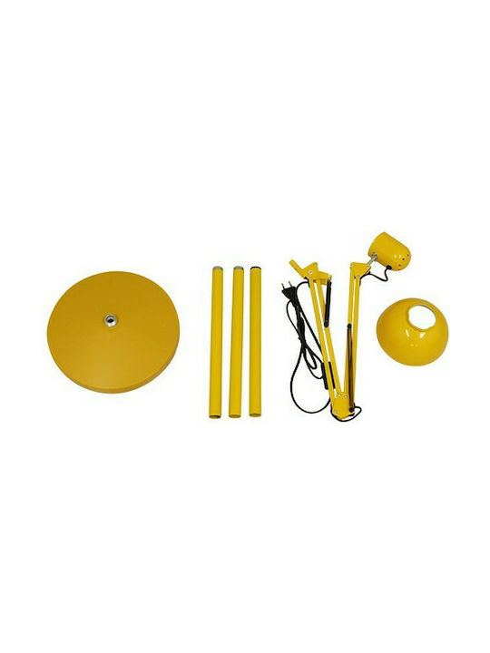 GloboStar Audrey Vintage Stehleuchte H190xB15cm. mit Fassung für Lampe E27 Gelb