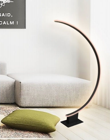 Atman Leggenda New York LED Φωτιστικό Δαπέδου Υ140xΜ65εκ. με Ρυθμιζόμενο Λευκό Φως 1300lm Μαύρο