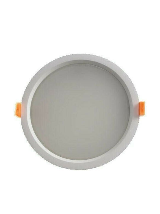 Atman Rund Vertieft LED Panel 35W mit Natürliches Weiß Licht 4000K