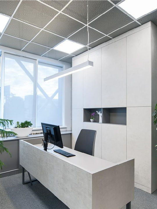 Aca Square Recessed LED Panel 48W with Natural White Light 4000K 60x60cm