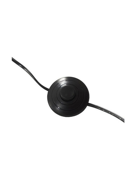 GloboStar Wynge Vintage Floor Lamp H174xW27cm. with Socket for Bulb E27 Black