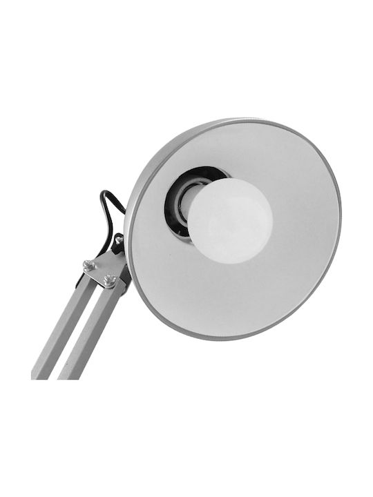 GloboStar Audrey Vintage Floor Lamp H190xW15cm. with Socket for Bulb E27 Silver