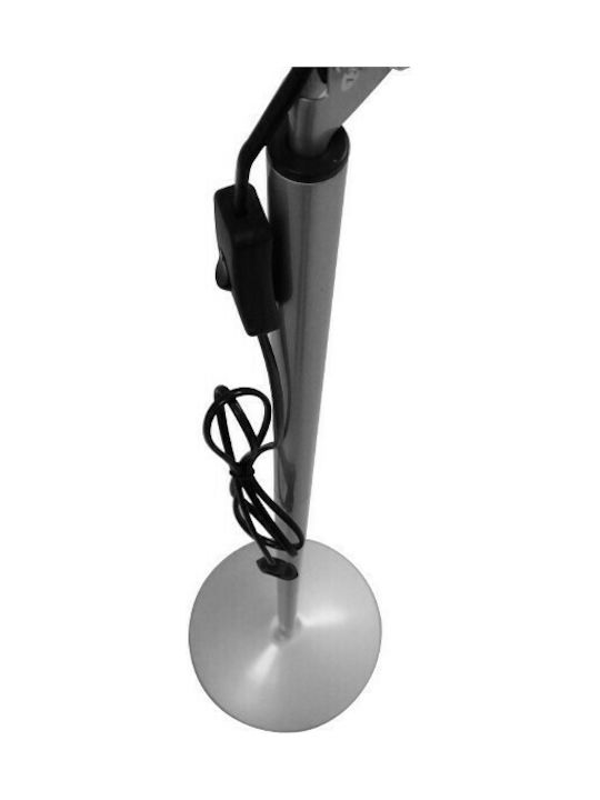 GloboStar Audrey Vintage Floor Lamp H190xW15cm. with Socket for Bulb E27 Silver