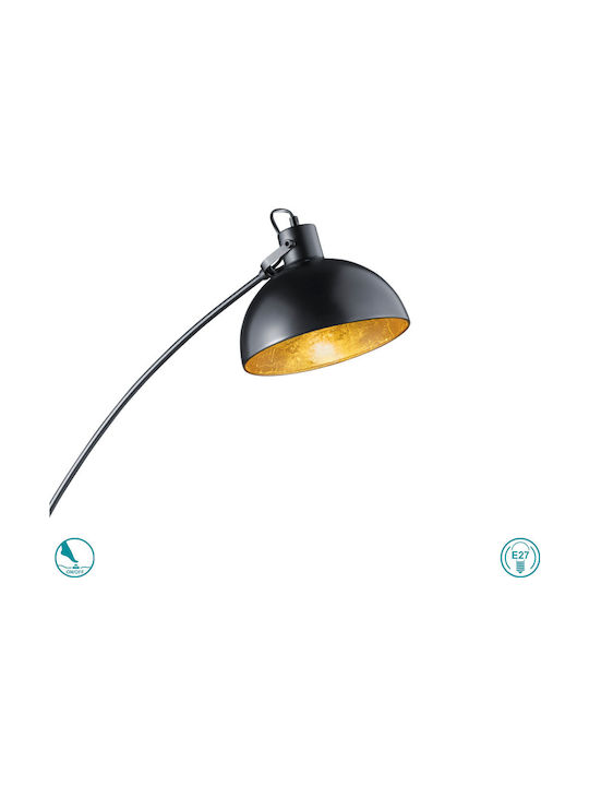 Trio Lighting Recife Подова Лампа В155xД25см. с Цокъл за Крушка E27 Златен