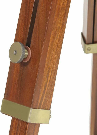 vidaXL Vintage Floor Lamp H165xW22cm. with Socket for Bulb E27 Brown