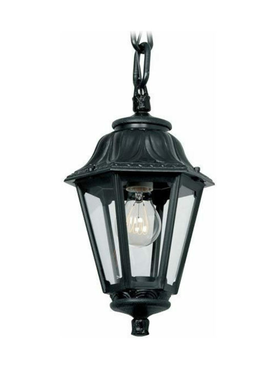 Fumagalli Sichem/Anna Outdoor Hanging Ceiling Light E27 in Black Color 145-26008