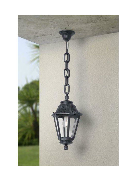 Fumagalli Sichem/Anna Outdoor Hanging Ceiling Light E27 in Black Color 145-26008