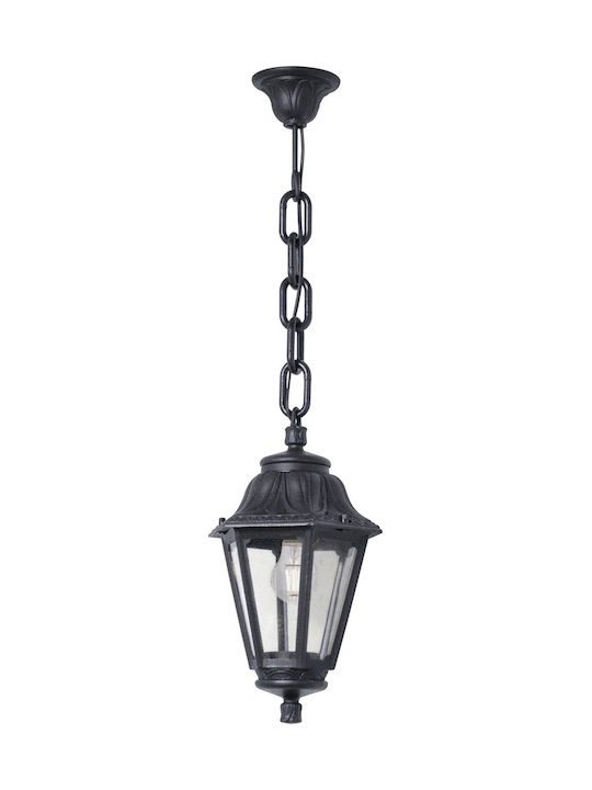Fumagalli Sichem/Anna Outdoor Hanging Ceiling Light E27 in Black Color 145-26008
