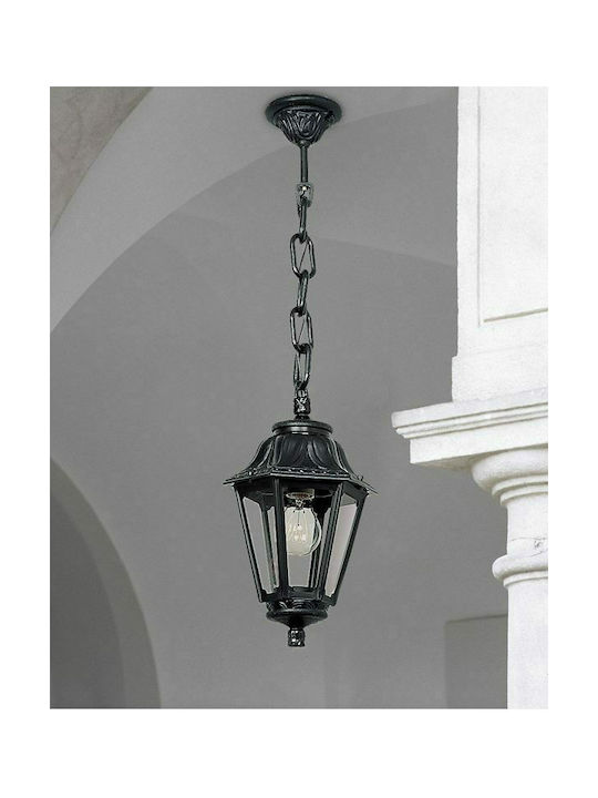 Fumagalli Sichem/Anna Outdoor Hanging Ceiling Light E27 in Black Color 145-26008