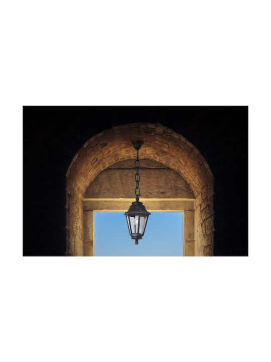 Fumagalli Sichem/Anna Outdoor Hanging Ceiling Light E27 in Black Color 145-26008