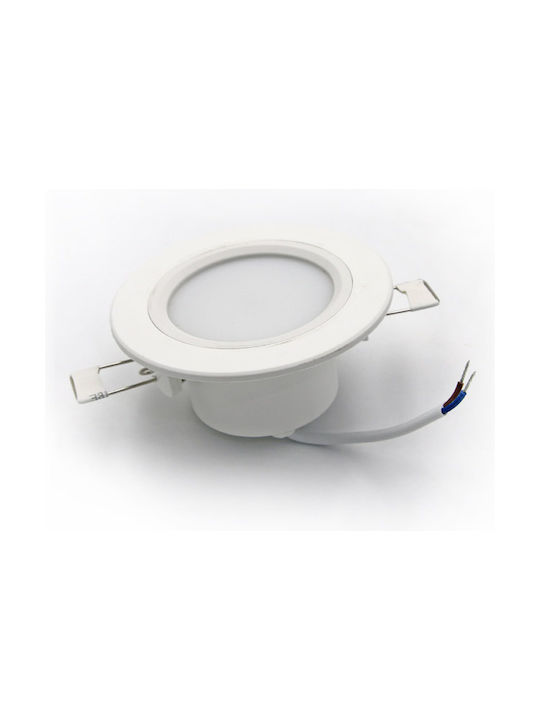 Adeleq Спот за Външен Таван с Вградено LED 6W в Бял Цвят 21-6100