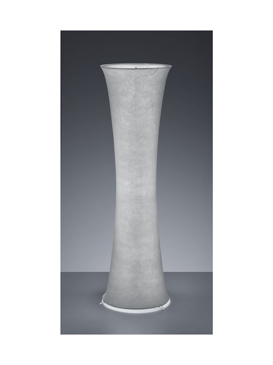 Trio Lighting Gravis Floor Lamp H123xW35cm. with Socket for Bulb E27 Gray