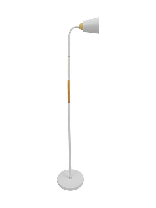GloboStar Ribbon Floor Lamp H164xW13cm. with Socket for Bulb E27 White