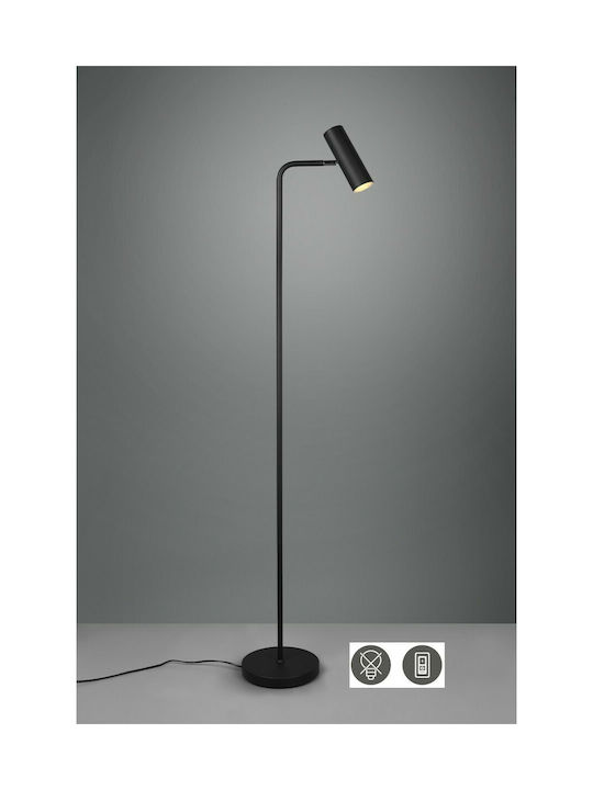 Trio Lighting Marley Floor Lamp H151xW45cm. with Socket for Bulb GU10 Black