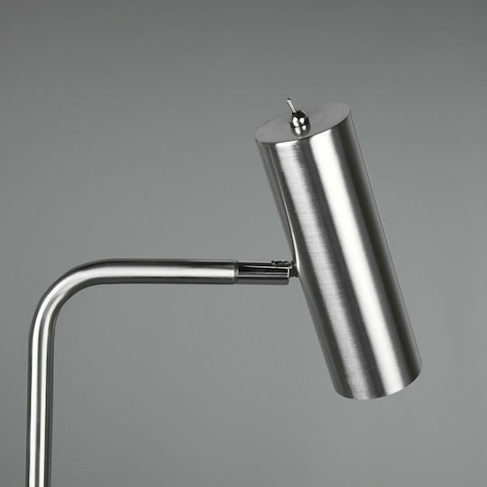 Trio Lighting Marley Floor Lamp H151xW45cm. with Socket for Bulb GU10 Silver