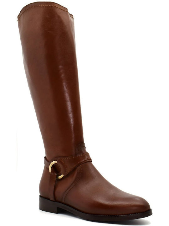 Leather boots Viguera 8048 Brown