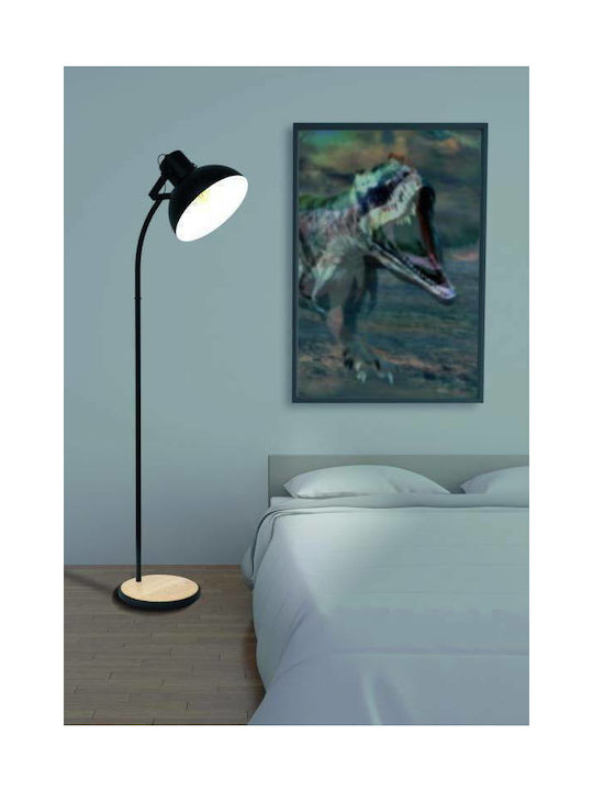 Eglo Lubenham Vintage Floor Lamp H160cm. Black Eglo Lubenham Vintage Floor Lamp H160cm. Black