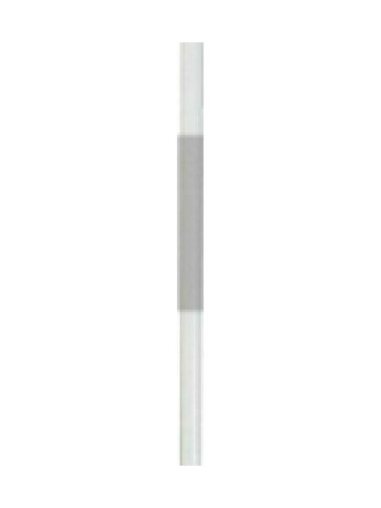 Aca Stehlampe H126xB25cm. mit Fassung für Lampe E27 Weiß