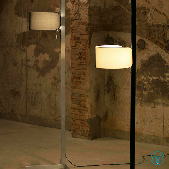Faro Barcelona Stand Up Stehleuchte H175xB40cm. mit Fassung für Lampe E27 Schwarz