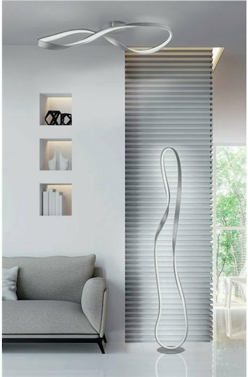 Ondaluce Spark LED Stehleuchte H165xB32cm. mit Warmweißem Licht 3500lm Weiß