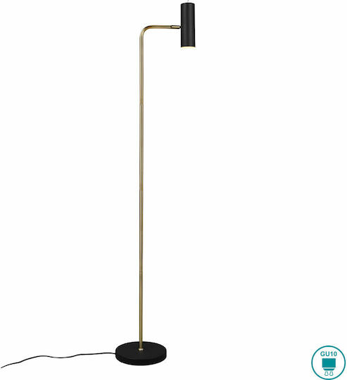 Trio Lighting Marley Floor Lamp H151xW45cm. with Socket for Bulb GU10 Black