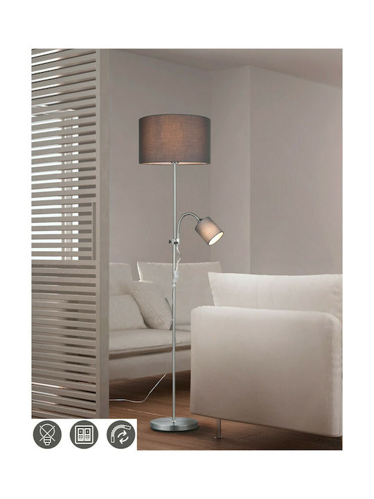 Trio Lighting Owen Lampa de podea Î160xL36cm. cu Soclu pentru Bec E27 Maro