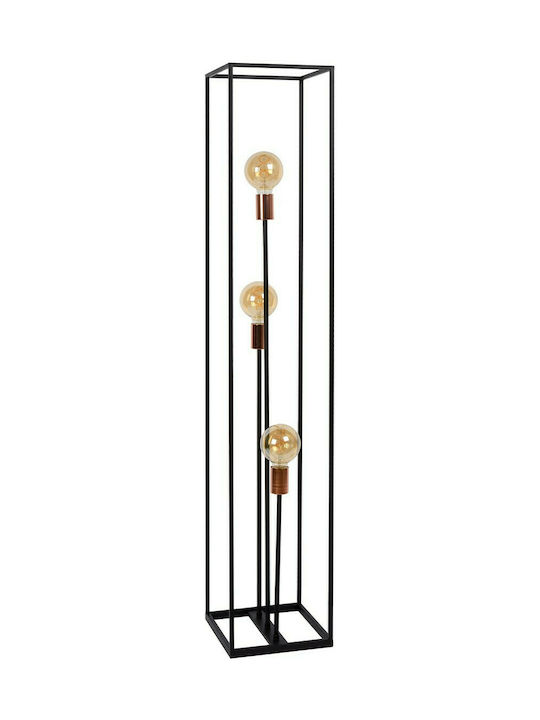 Lucide Lightning Arthur Lampa de podea Î140xL25cm. cu Soclu pentru Bec E27 Negru