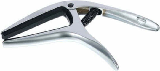 Ernie Ball Metallic Trigger Capo for Electric Guitar Axis Capo Dual Radius Silver