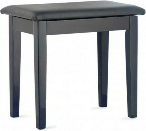 Stagg Stool Piano Highgloss Black L54xW32xH48cm