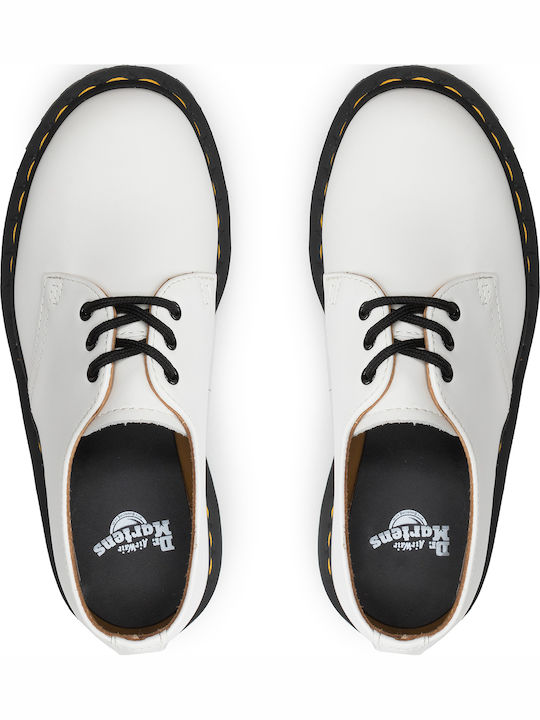 1461 Bex Stud Women's Leather Oxford Shoes White