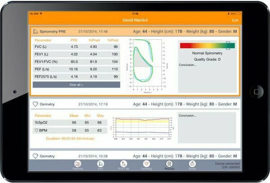 MIR Σπιρόμετρο Spirobank II Smart