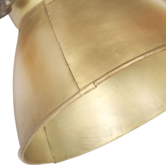 vidaXL Industrial Wall Lamp with E27 Bronze 65x25cm