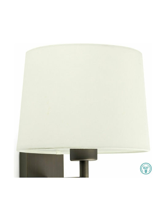 Faro Barcelona Artis Modern Lamp Wall with Socket E27 Beige 21.5x25cm
