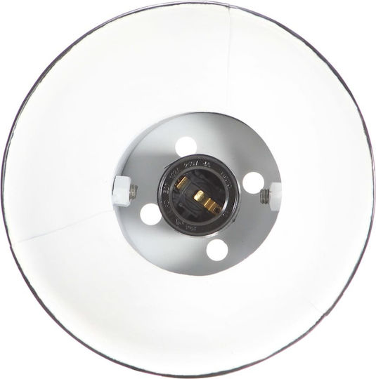 vidaXL Industrial Wall Lamp with E27 Socket Black 65x25cm