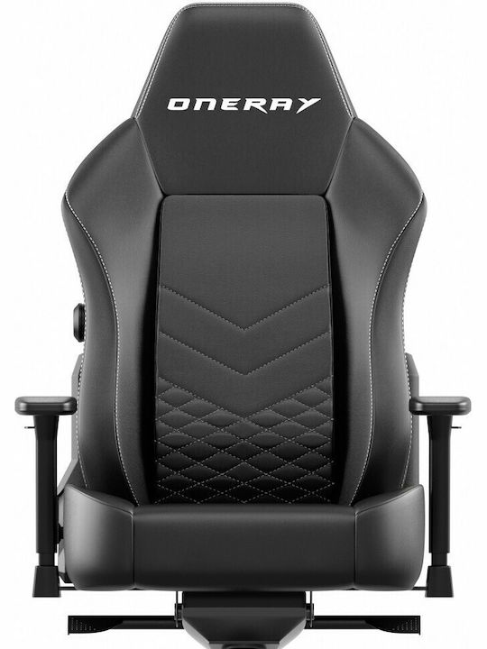 Oneray D0930 Υφασμάτινη Καρέκλα Gaming με Ρυθμιζόμενα Μπράτσα Μαύρη