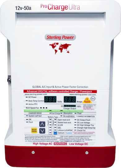 Eval Pro Charge Ultra Зарядно за лодка батерия Зарядно устройство Pro Charge Ultra 12V 30Amp