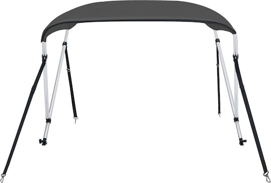 vidaXL Τέντα Σκάφους με 2 Αψίδες 180x130x110cm Μαύρο