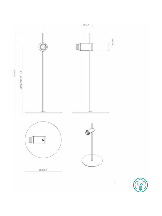 Faro Barcelona Guadalupe Classic Lamp Wall with Socket E27 Green 23.5x23cm