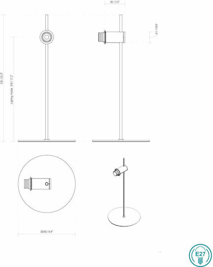 Faro Barcelona Guadalupe Klassisch Leuchte Wand mit Fassung E27 Grün 23.5x23cm