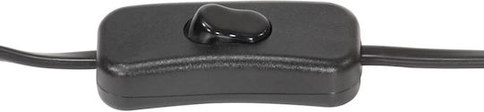 vidaXL Vintage Lamp Wall with Socket E27 Black 16cm