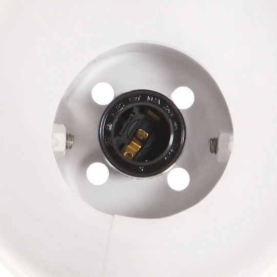 vidaXL Classic Lamp Wall with Socket E27 White 65x25cm