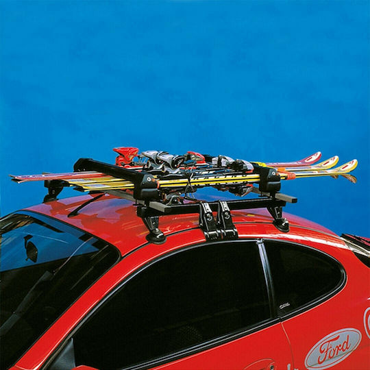 La Prealpina Aluminum Car Roof Bar Calypso 3D Set with Roof Rack Legs and Lock Silver