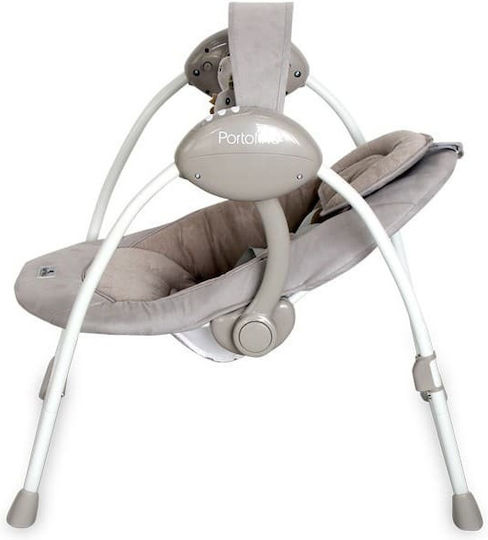 Lorelli Electric Baby Relax Swing Portofino with Music Beige Stars for Child up to 9kg